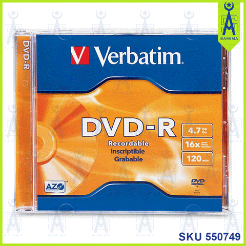VERBATIM DVD-R 4.7 GB 16X 120 MIN 1'S 95093