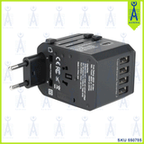 VERBATIM UNIVERSAL TRAVEL ADAPTER+4 USB PORT 65686