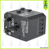 VERBATIM UNIVERSAL TRAVEL ADAPTER+4 USB PORT 65686
