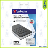 VERBATIM STORE N GO SECURE PORTABLE HDD USB3.1 2TB