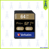 VERBATIMPRO + SDXC UHS-I MEMORY CARD 64GB 49197