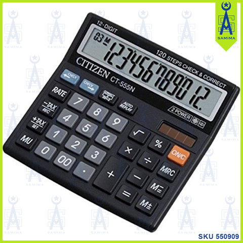 CITIZEN CALCULATOR 12 DIGIT CT-555N