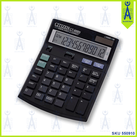 CITIZEN CALCULATOR 12 DIGIT CT-666N