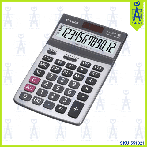 CASIO AX-120ST 12 DIGIT TWO WAY POWER CALCULATOR