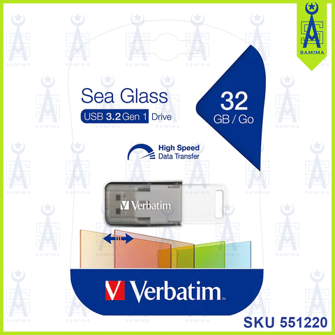 VERBATIM 66693 SEA GLASS PENDRIVE USB 3.2GEN 1 32G