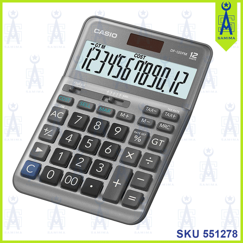 CASIO DF-120FM BUSINESS TAX CALCULATOR