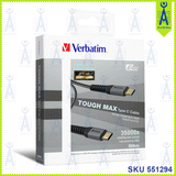 VERBATIM TOUGH MAX TYPE C TO C CABLE 200CM 66066