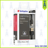 VERBATIM IPHONE LIGHTNING CABLE 200CM 65361