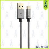 VERBATIM USB-A TO C CHARGER CABLE 200CM 65651