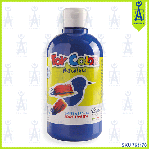 TOY COLOR SUPERWASHABLE TEMPERA 500 ML COBALT BLUE