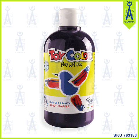 TOY COLOR SUPERWASHABLE TEMPERA 500 ML BLACK