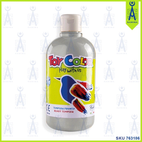 TOY COLOR SUPERWASHABLE TEMPERA 500 ML SILVER