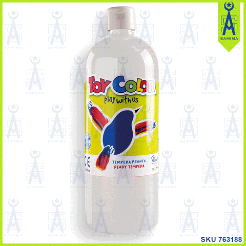 TOY COLOR SUPERWASHABLE TEMPERA 1000 ML WHITE