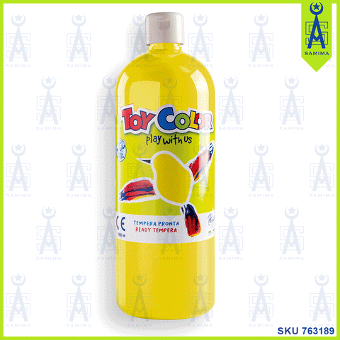 TOY COLOR SUPERWASHABLE TEMPERA 1000 ML YELLOW