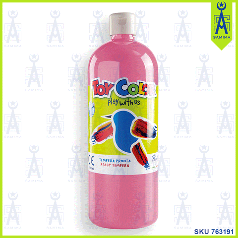 TOY COLOR SUPERWASHABLE TEMPERA 1000 ML PINK