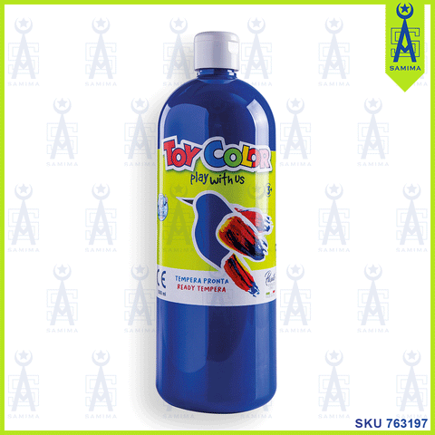 TOY COLOR SUPERWASHABLE TEMPERA 1000ML COBALT BLUE