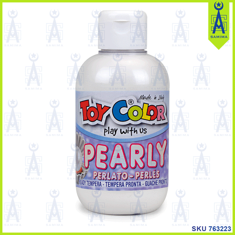 TOY COLOR PEARLY SUPERWASHABLE TEMPERA 250ML WHITE