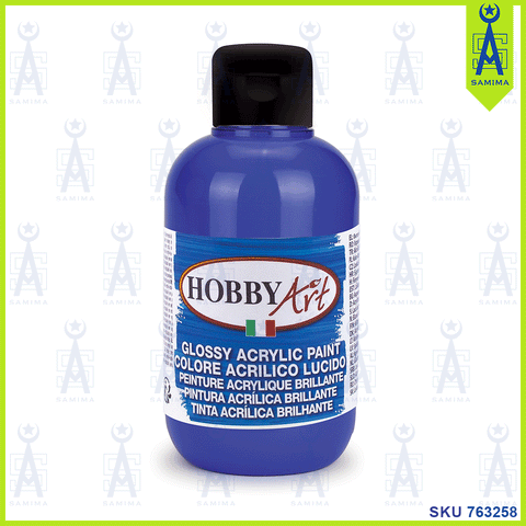 HOBBY ART GLOSSY ACRYLIC PAINT 500ML ULTRAMA BLUE