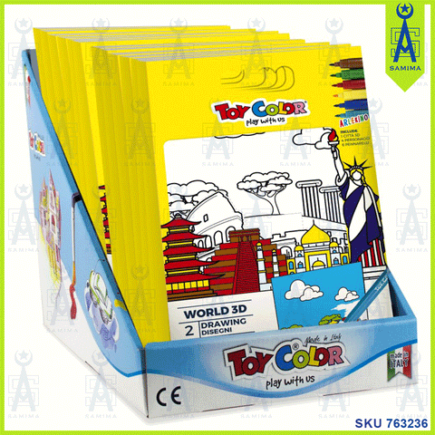 TOY COLOR DISPLAY 3D WORLD/FANTASY/CAR PRINCESS