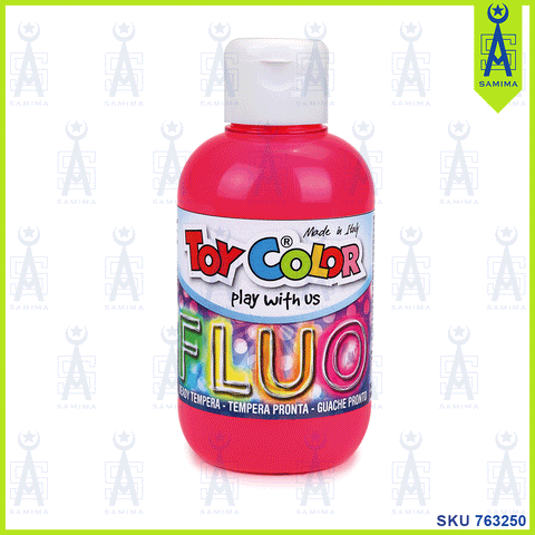 TOY COLOR TEMPERA FLUO PINK 250ML