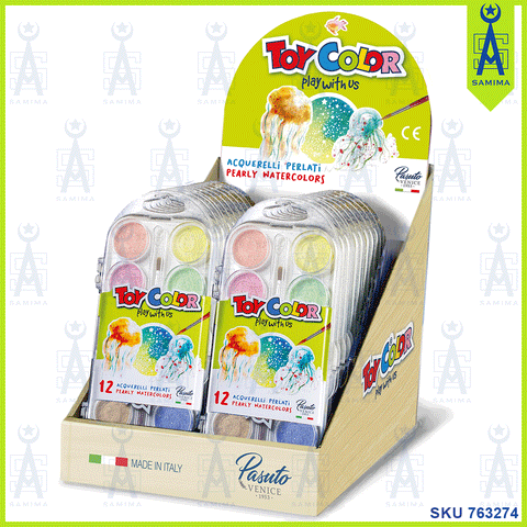 TOY COLOR PEARLY WATERCOLORS 24'S
