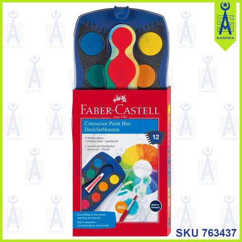 FABER CASTELL CONNECTOR PAINT BOX +BRUSH +OPAQUE W