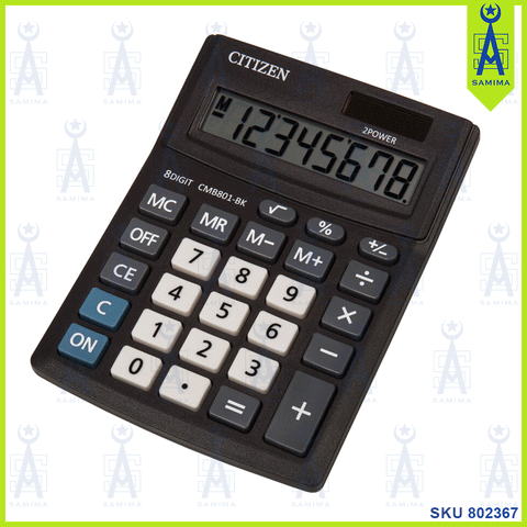 CITIZEN CALCULATOR 8 DIGIT CMB801-BK