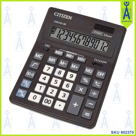 CITIZEN DESKTOP CALCULATOR LARGE 12 DIGIT CDB1201