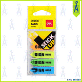 DELI  A11302 SIGN HERE INDEX TABS 43 X 12MM 5 CLR