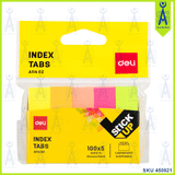 DELI A114 02 STICK UP INDEX TABS 50 X 12MM 5 CLR