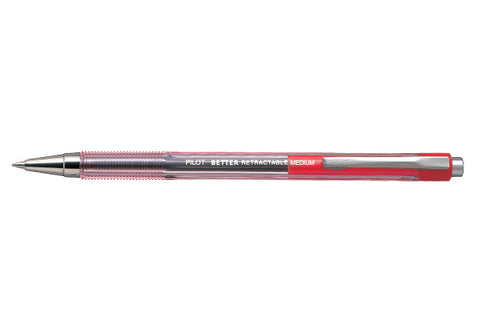 PILOT RETRACTABLE FINE RED PEN