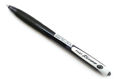 PILOT REXGRIP BLACK PEN 0.7 (BLACK)