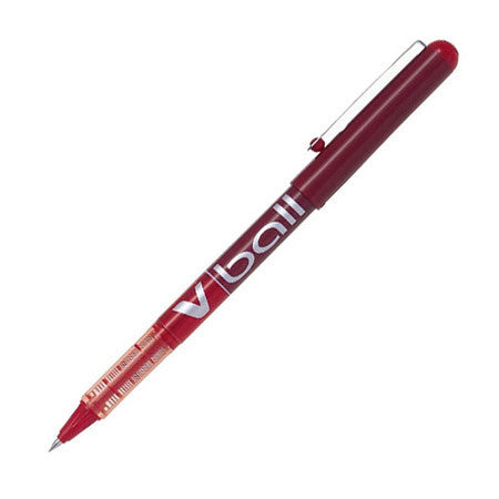 PILOT V BALL EXTRA FINE PEN RED