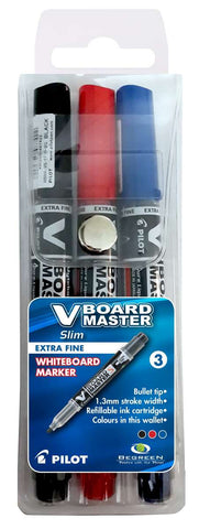 PILOT V BOARD MASTER MARKER BU /BC / RD 3 'S