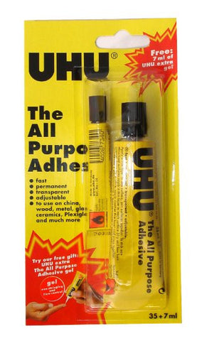 UHU ALL PURPOSE ADHESIVE 35+7ML 40063