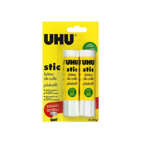UHU GLUE BLISTER 21G 2'S 52190