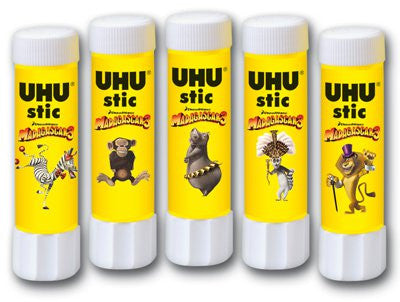 UHU GLUE STICK MADAGASCAR 3 2'S