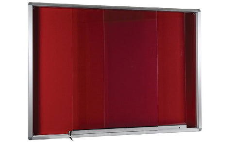 Sliding Glass Notice Board – Aluminium Frame