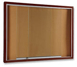 Sliding Glass Notice Board – Wooden Frame