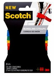 3M Scotch Bundling Straps, Multi-Color