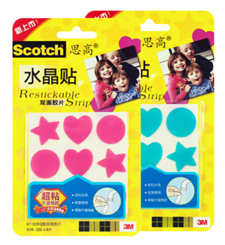 3M Scotch Restickable Shapes R100CS