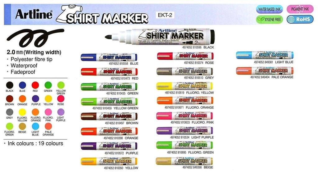 Artline Poster Markers - 6 mm Tip, Fluorescent Green