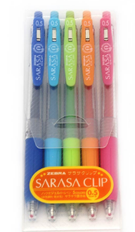 Zebra Sarasa Clip 5C Gel Ink Pen 0.5mm