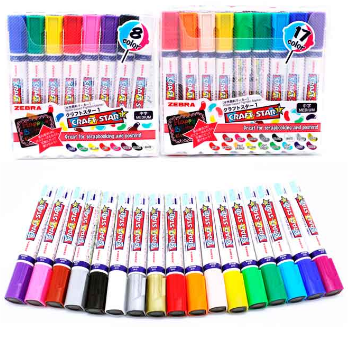 Zebra Craft Star Medium Marker