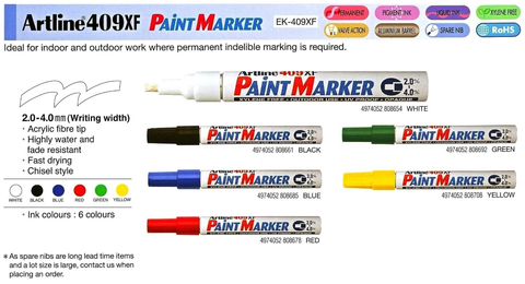 Artline 409XF PAINT MARKER EK-409XF