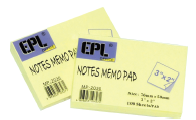 EPL Notes Memo Pad 3" x 2"