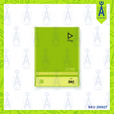 KCK PLAY CLEAR BOOK 20P LIME