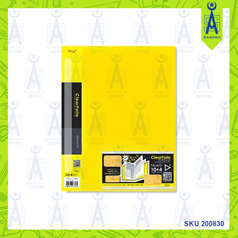 KCK PLAY CLEAR BOOK 20P YELLOW
