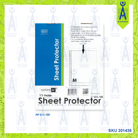 KCK 11 HOLE SHEET PROTECTOR 0.05MM 20 SHEET