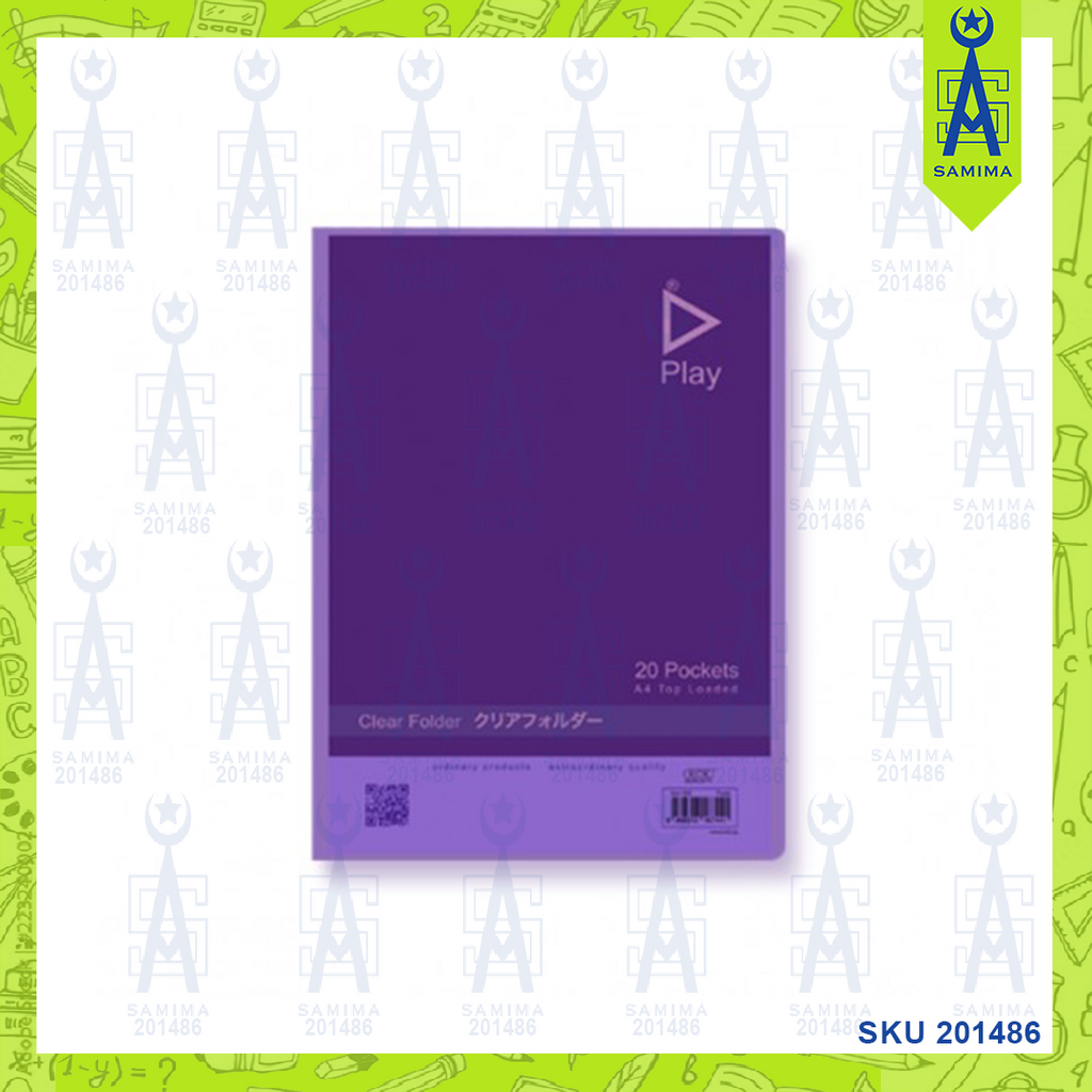 KCK PLAY CLEAR BOOK 20P PURPLE – Samima